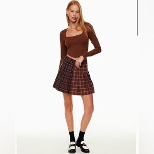 BNWOT Aritzia Sunday Best Maverick Bustier long sleeve Top size S
